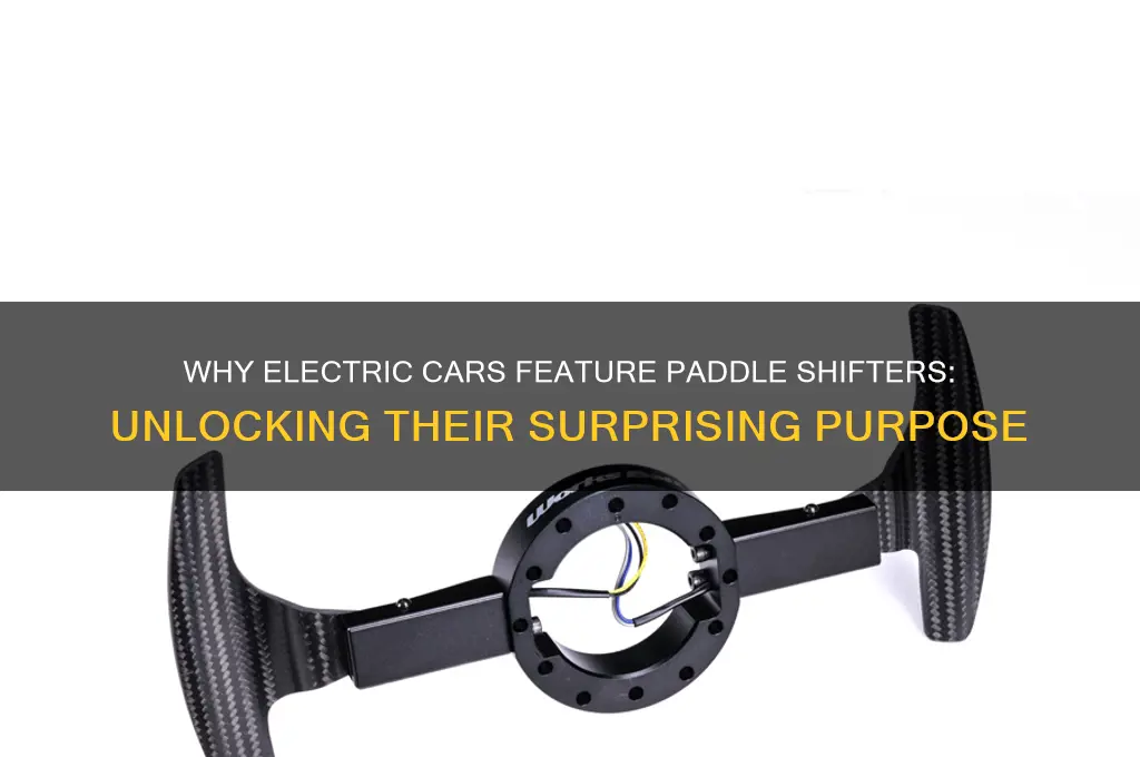why do electric cars have paddle shifters