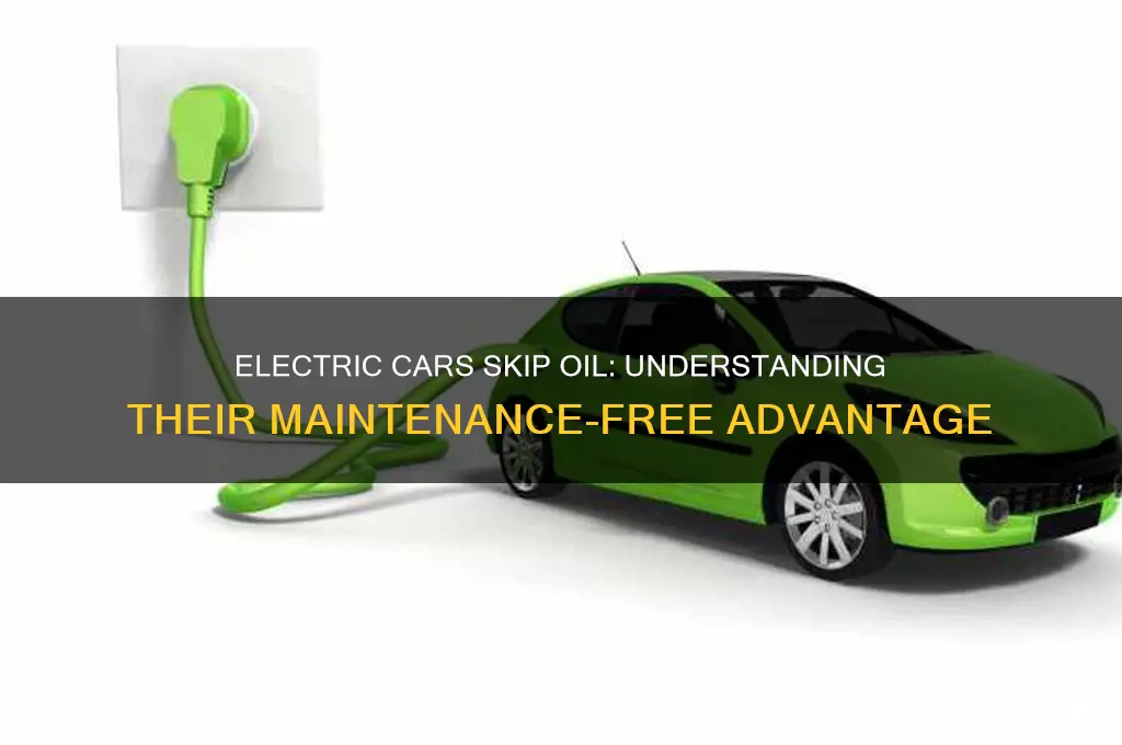 why do electric cars not need oil