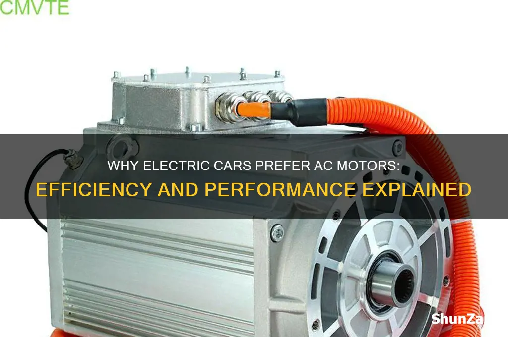 why do electric cars use ac motors