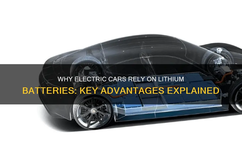 why do electric cars use lithium batteries