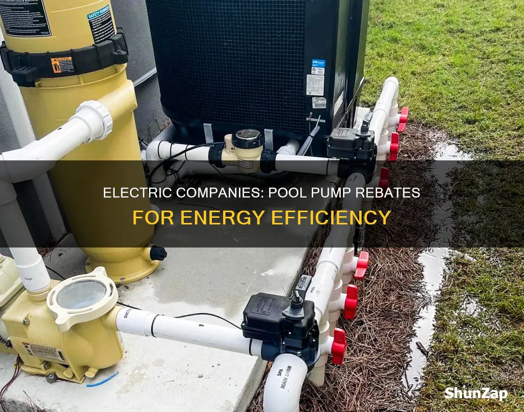 why do electric companies give rebate for pool pumps