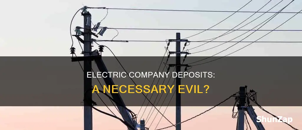 why do electric companies require a deposit