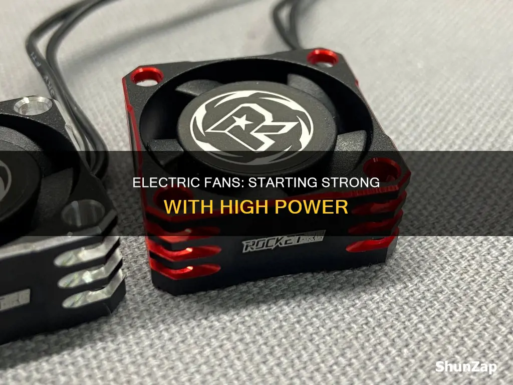 why do electric fans start on high