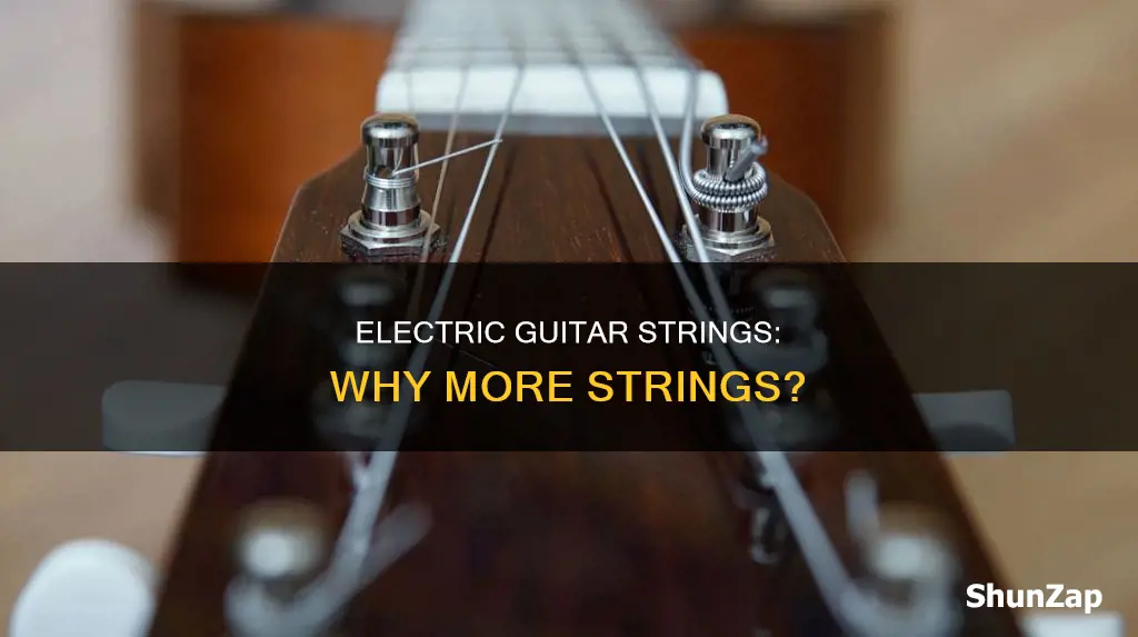 why do electric guitars have more strings