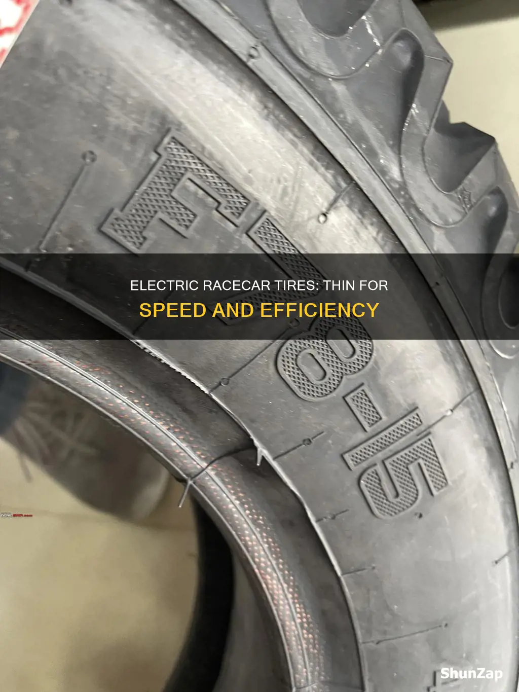 why do electric racecars have thin tires