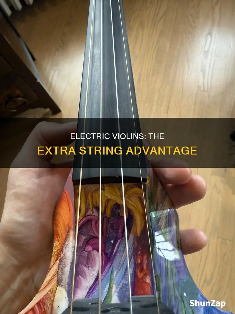 why do electric violins have 5 strings