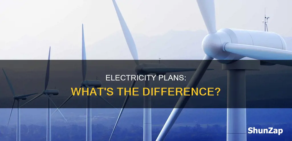 why do electricity compaies have different plans