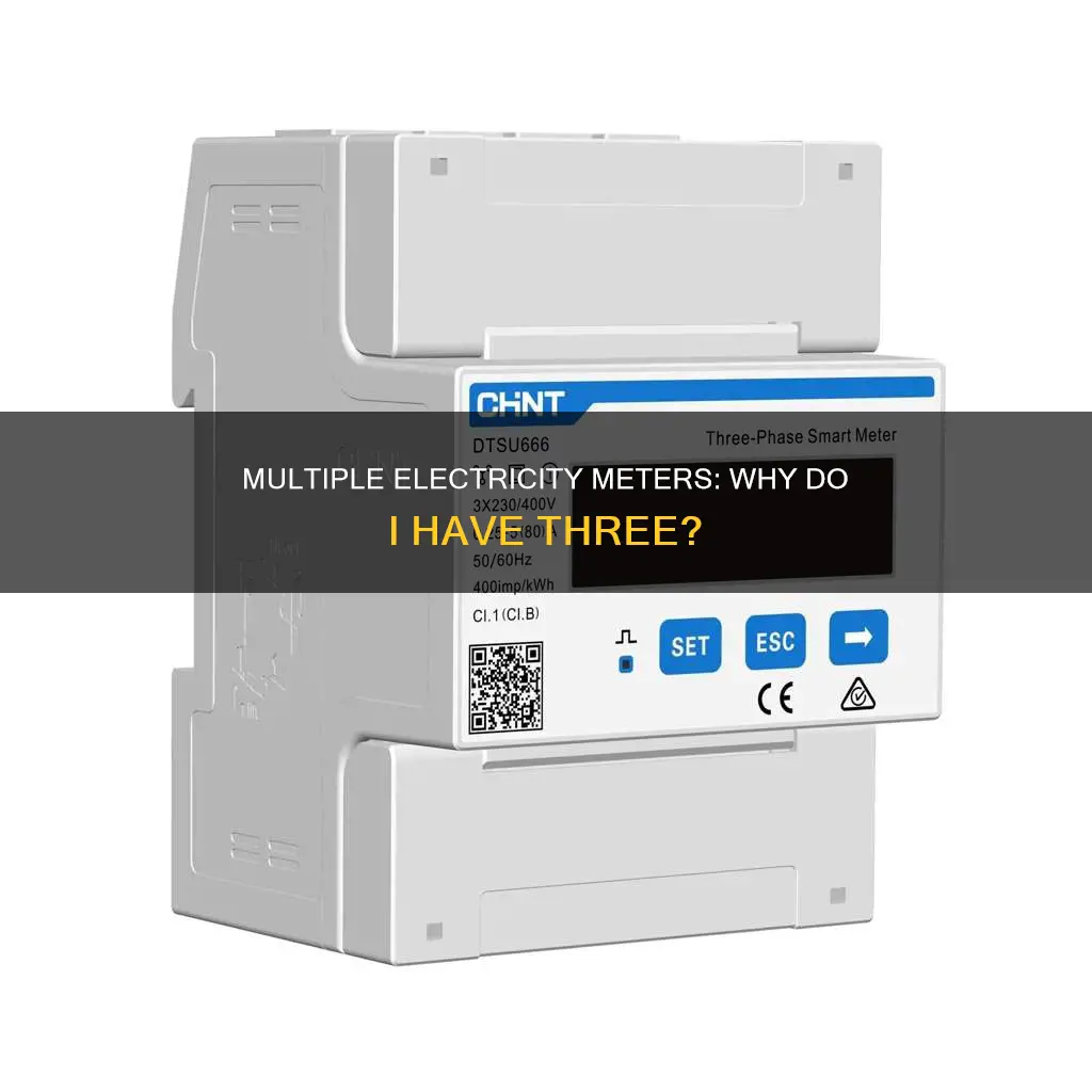 why do i have 3 electricity meters