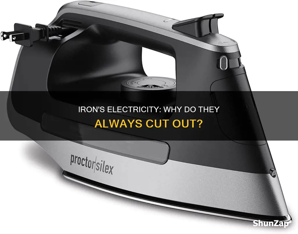 why do iron always cut out electricity
