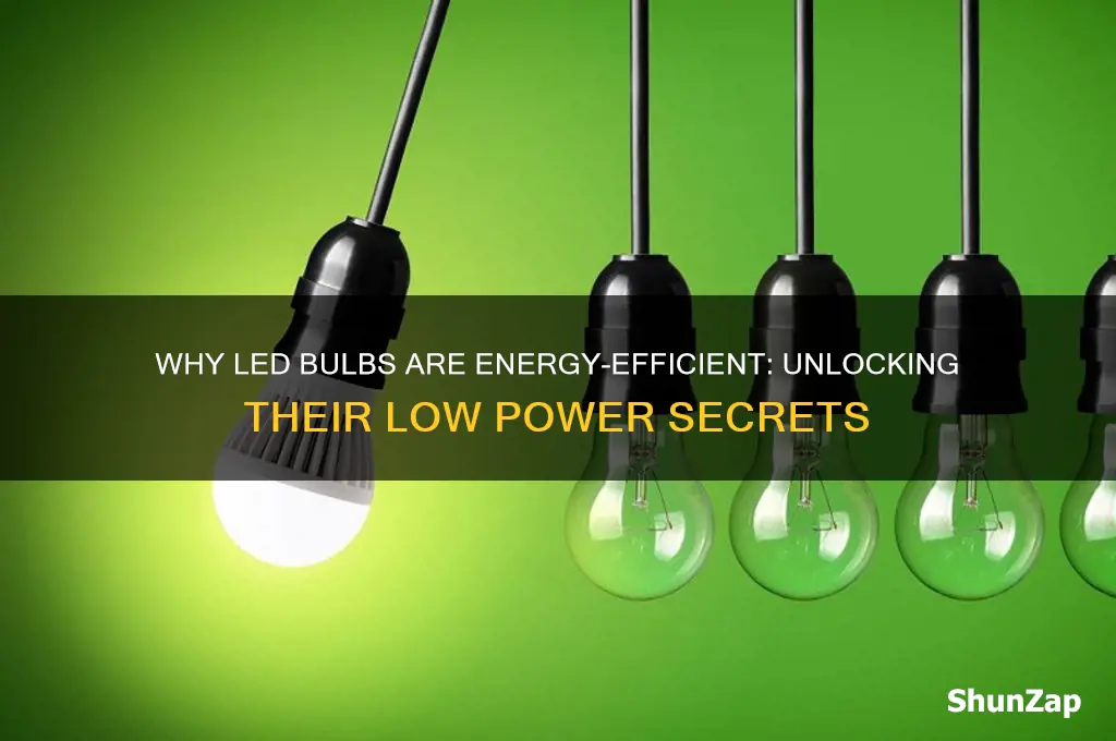 why do led bulbs use so little electrity