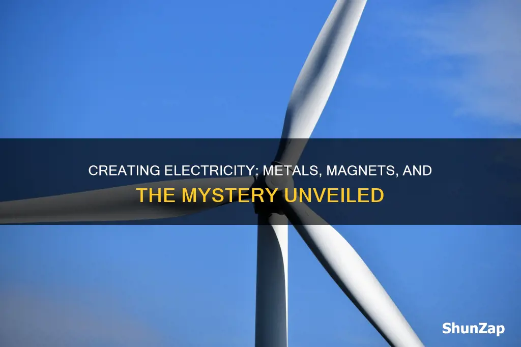 why do mahnets and meatel create electricity