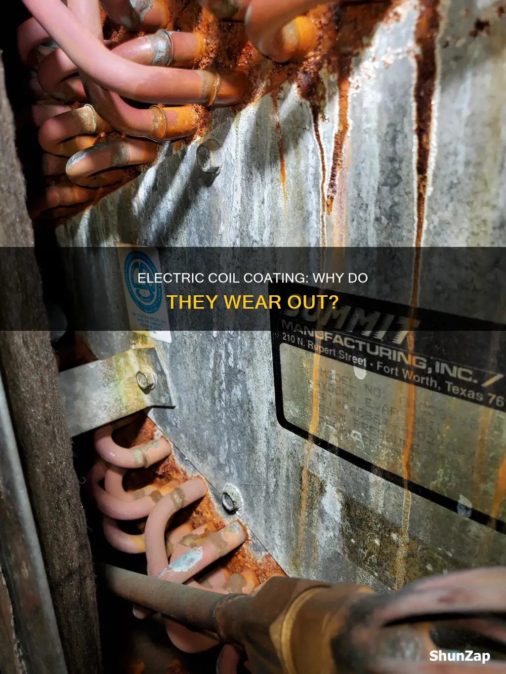 why do my electric coils their coating