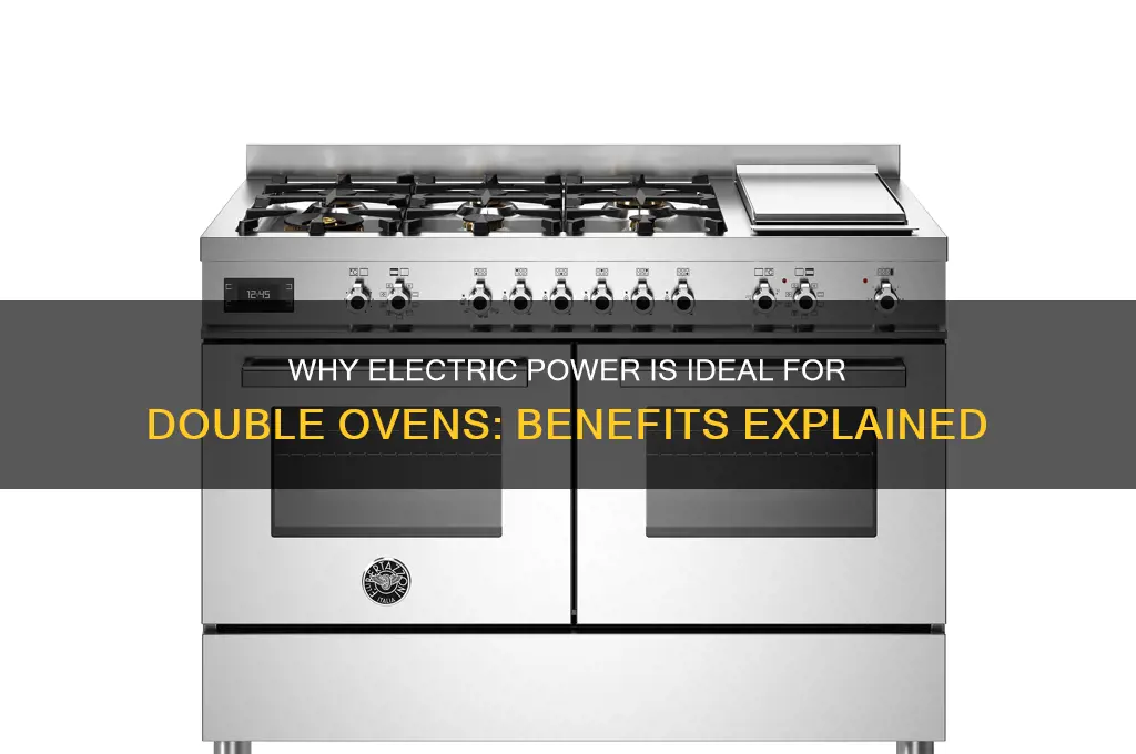 why do people use electric power for double ovens