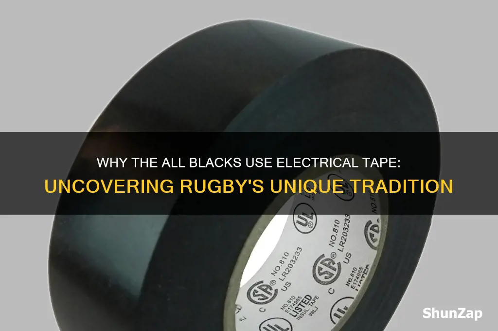why do the all balcks use electrical tape