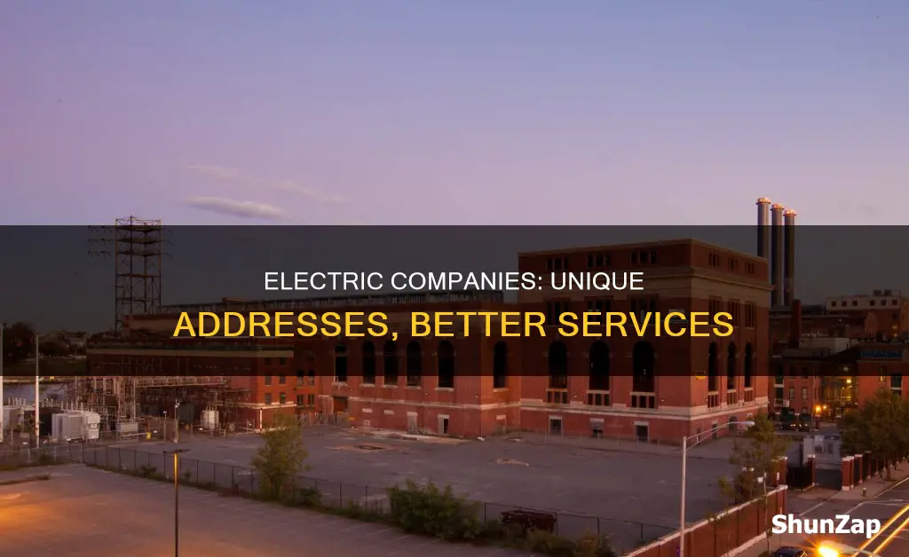 why do the electric companies have a different address