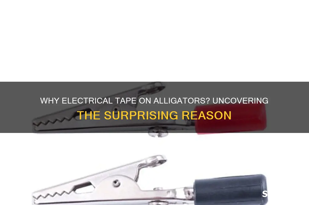 why do they use electrical tape on alligators