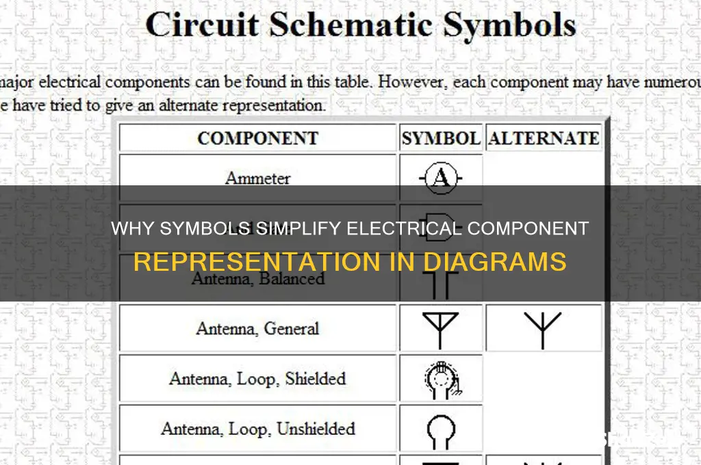 why do we use symbols to show electrical components