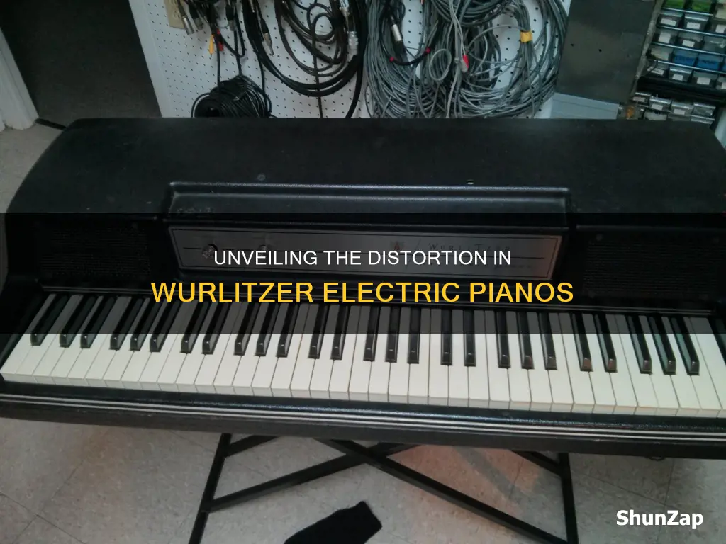 why do wurlitzer electric pianos sound distorted