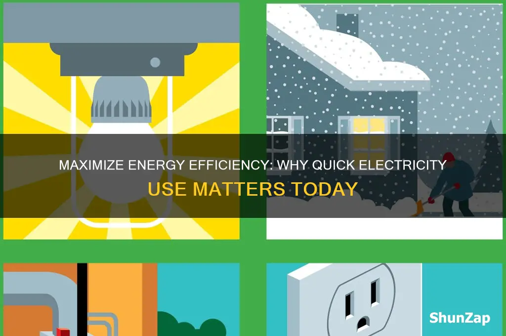why do you have to use electricity quickly