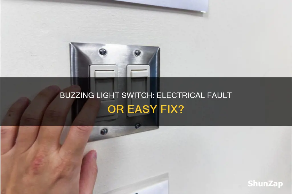 why does a light switch buzz electrically