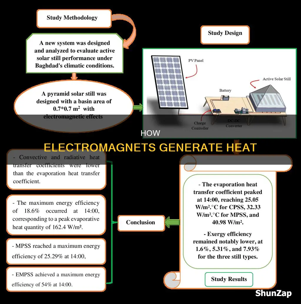 why does an electro magnet become hot
