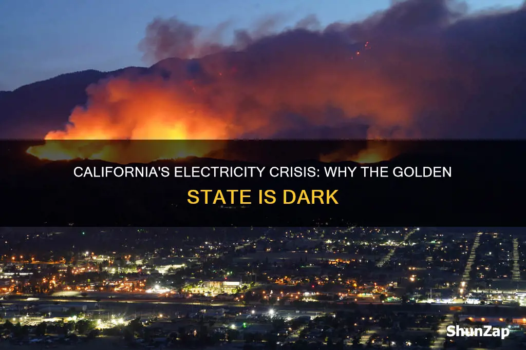 why does california have an electricity shortage
