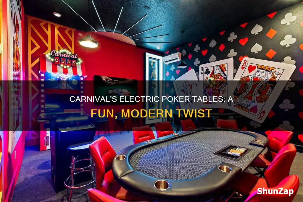why does carnival have electric poker tables