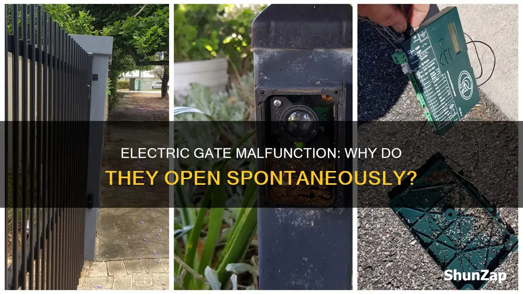 why does electric gate open by itself