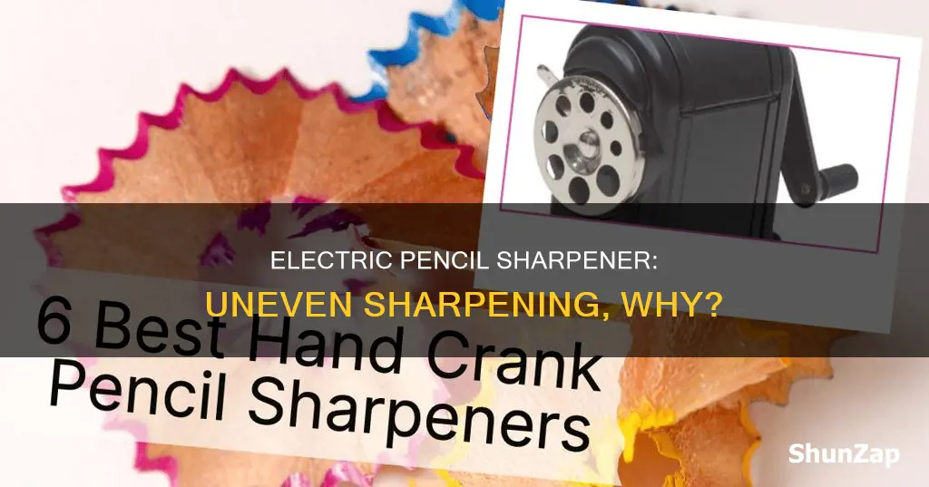 why does electric pencil sharpener sharpen unevenly