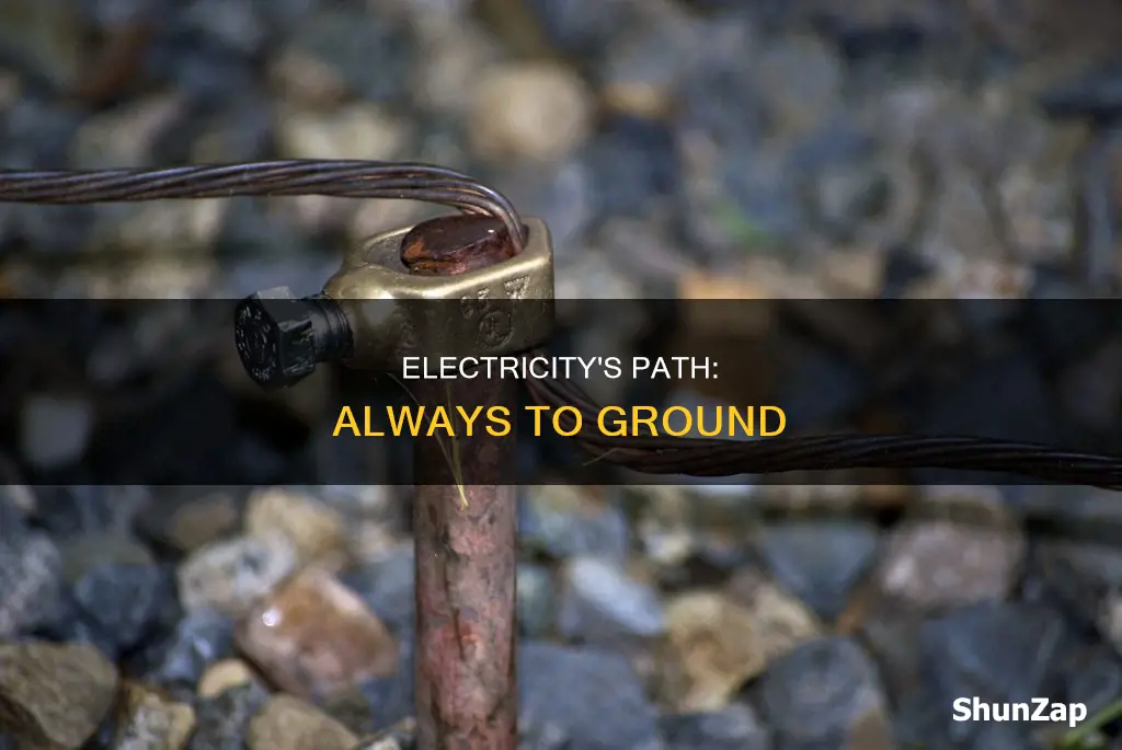 why does electricity always go to ground