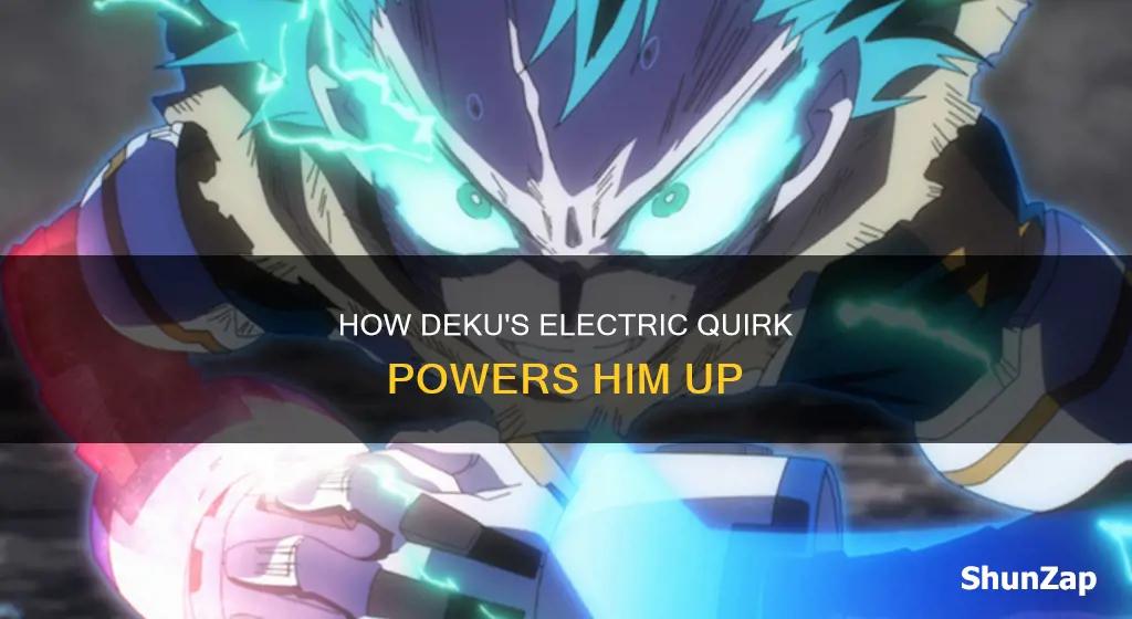 why does electricity cone out of deku