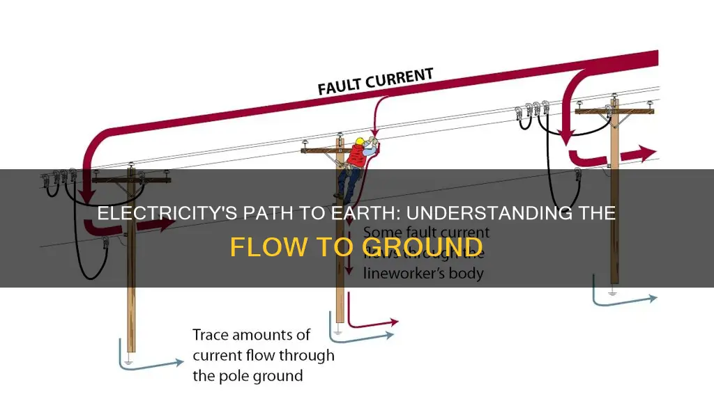 why does electricity flow to the ground
