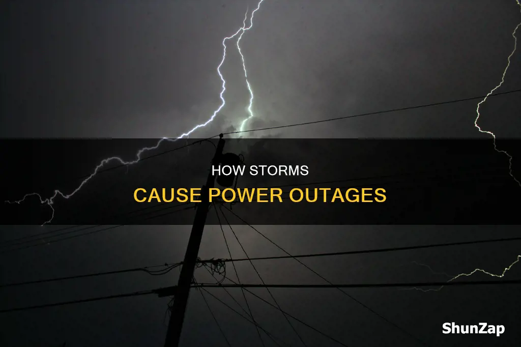 why does electricity go out during storms