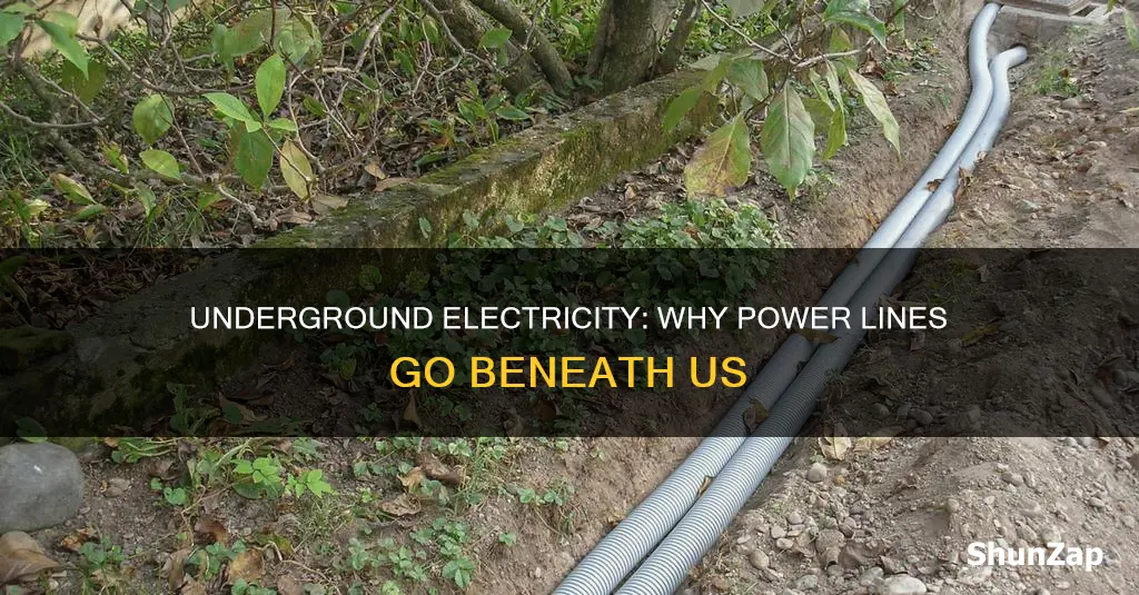 why does electricity go underground my house