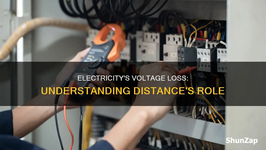 why does electricity lose voltage over distance