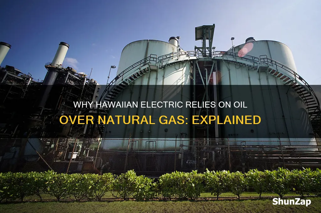 why does hawaiian electric use oil instead of natural gas