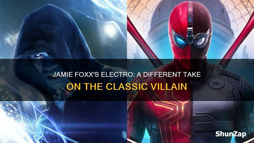 why does jamie foxx electro look different