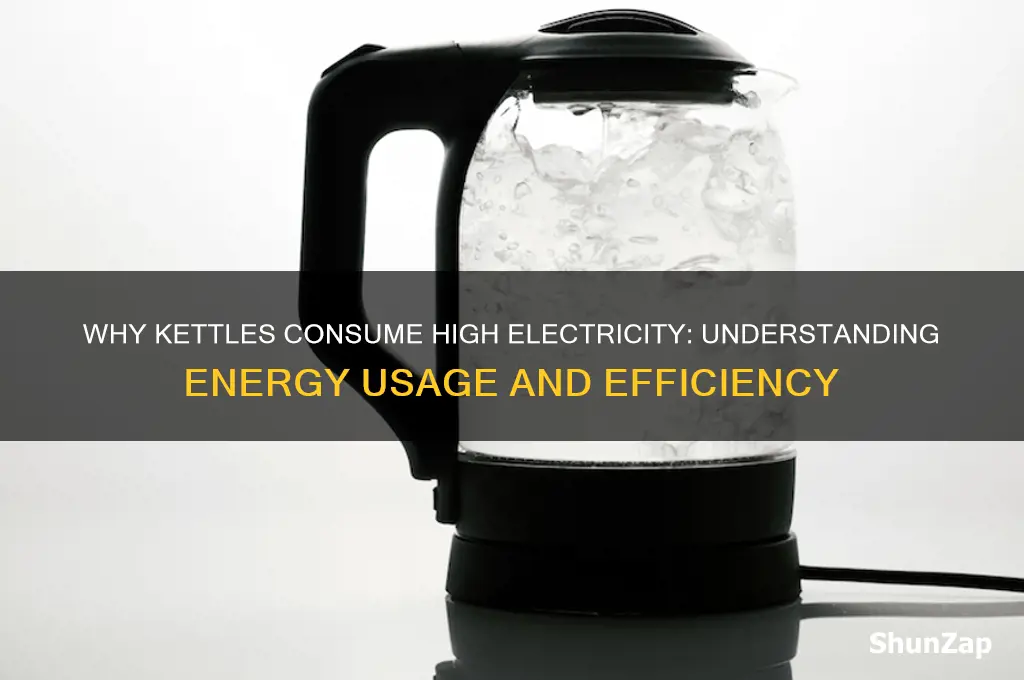 why does kettle use a lot of electricity