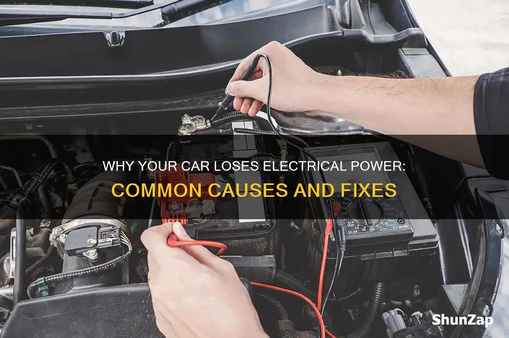 why does my car loses electrical power