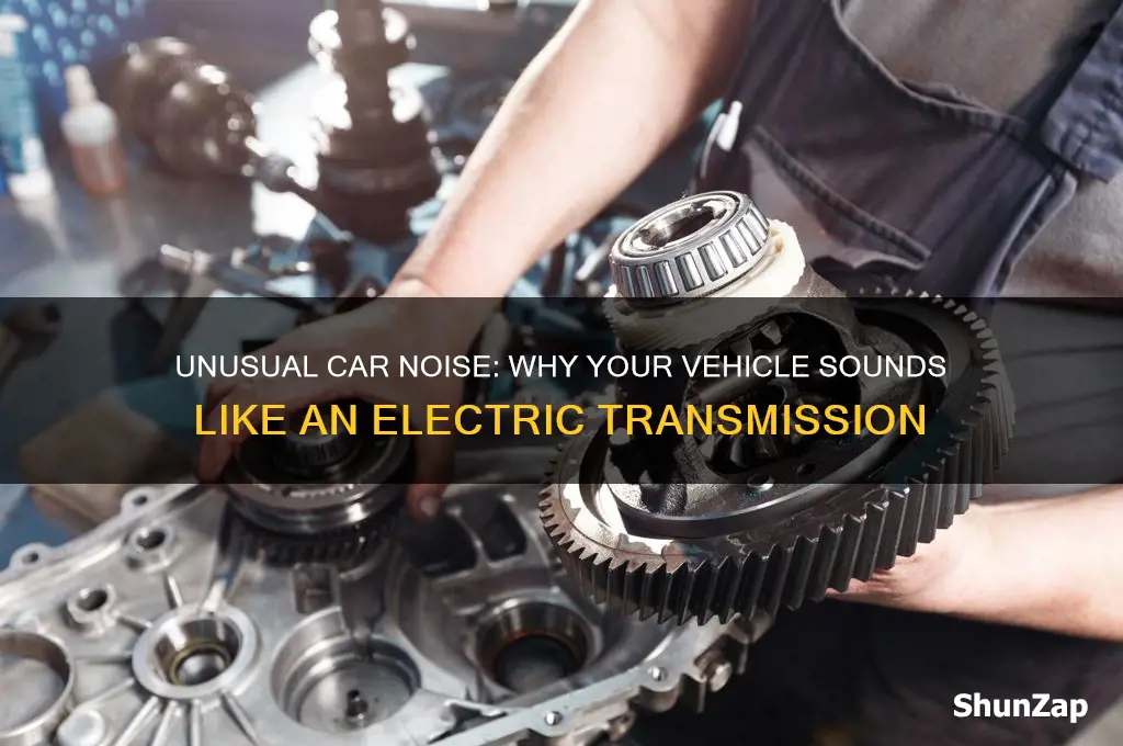 why does my car sound like an electric car transmission