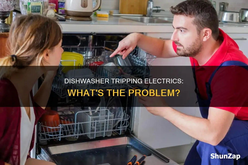 why does my dishwasher trip my electrics