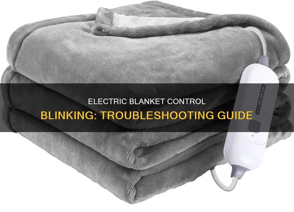why does my electric blanket control blink