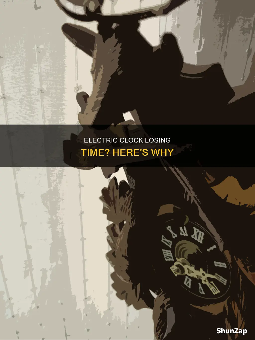 why does my electric clock lose time