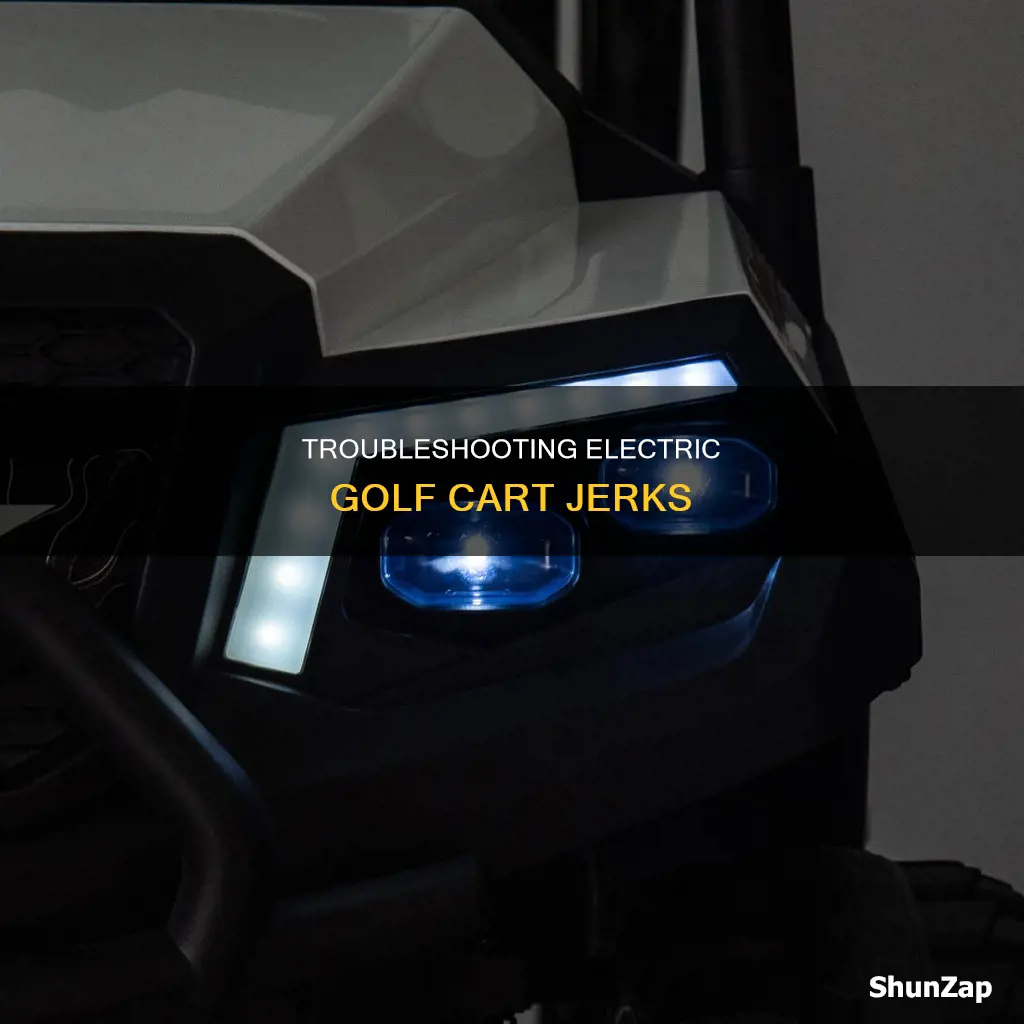 why does my electric golf cart jerk