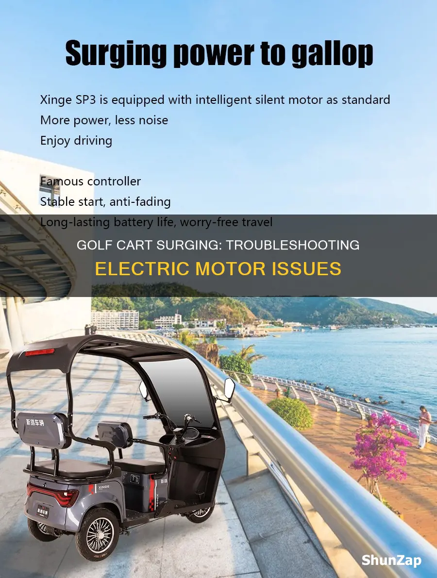 why does my electric golf cart surge