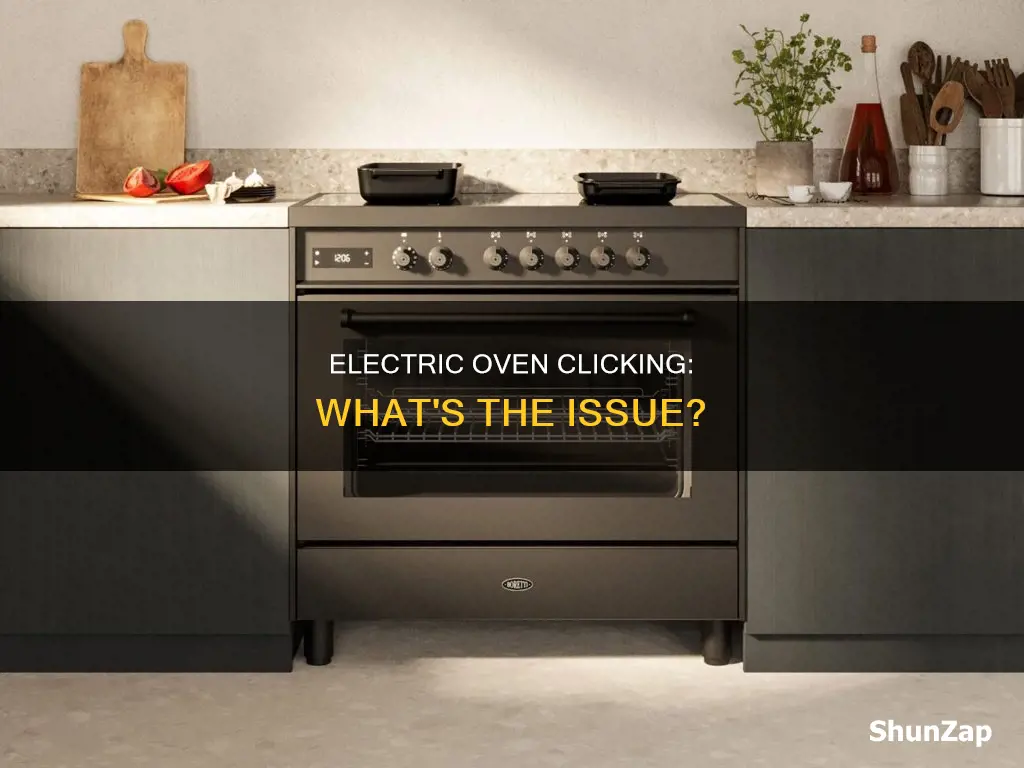 why does my electric oven keep clicking