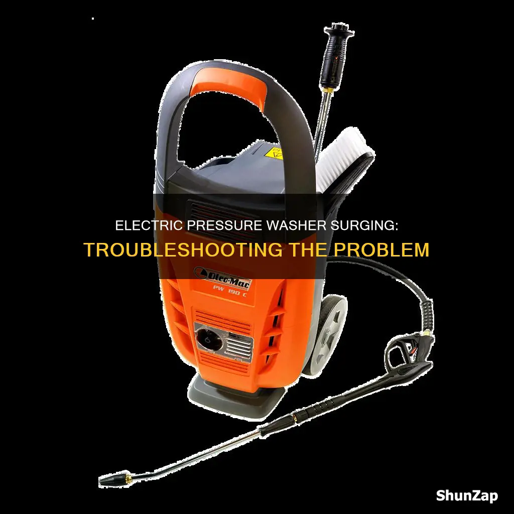 why does my electric pressure washer surge