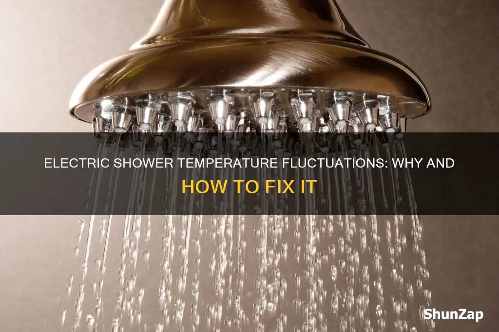 why does my electric shower temperature fluctuates
