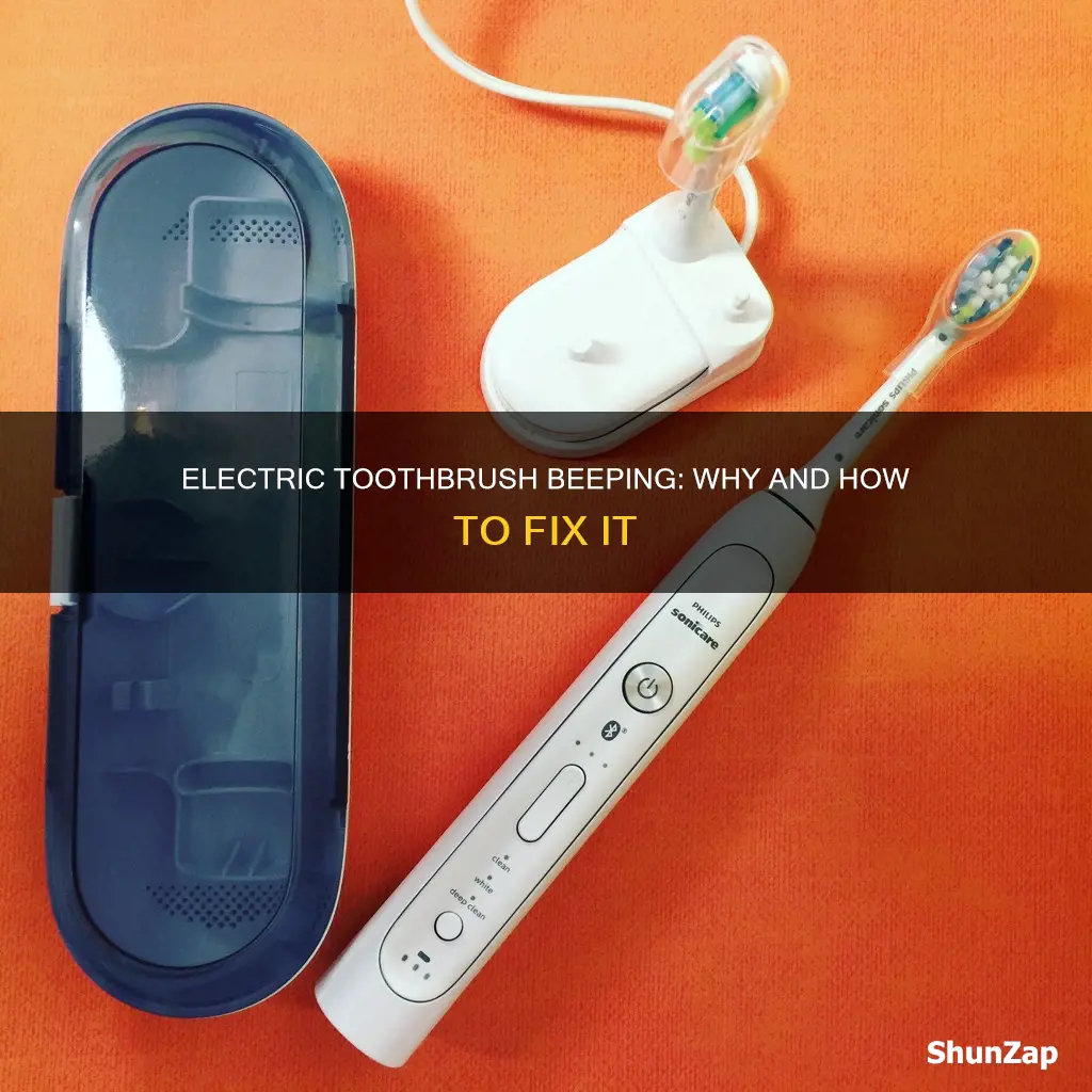 why does my electric toothbrush keep beeping