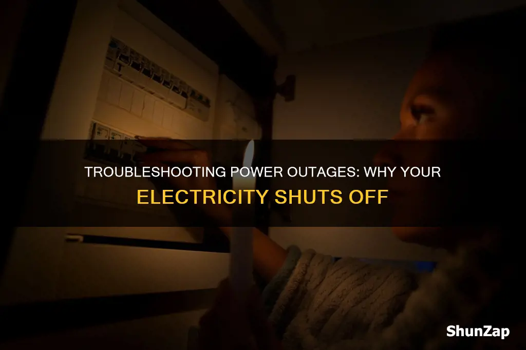 why does my electricity keep shutting off